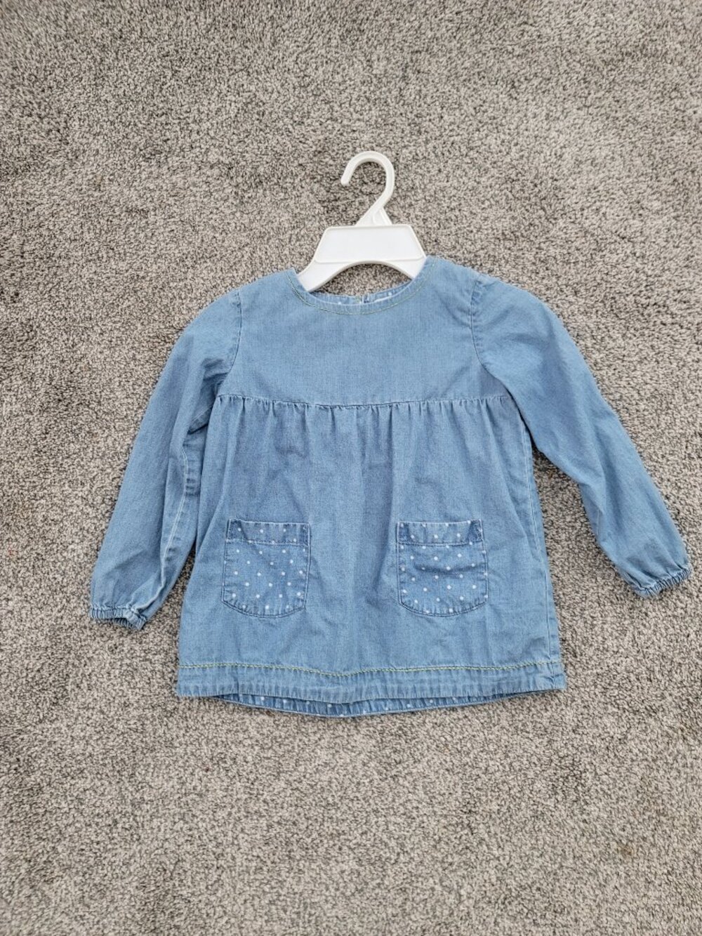 Girls Mini Boden Jean Top Size 3-4 Years- Cute Top